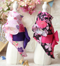 Load image into Gallery viewer, Japanese Sakura Kimono Black/White for Dog/Cat - MeowMeowRepublic