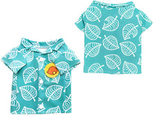 Load image into Gallery viewer, Cat Halloween Costume Animal Corssing Tom Nook Shirt Leaf Shirt Pet Cosplay