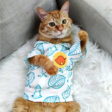 Load image into Gallery viewer, Cat Halloween Costume Animal Corssing Tom Nook Shirt Leaf Shirt Pet Cosplay