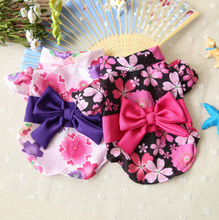Load image into Gallery viewer, Japanese Sakura Kimono Black/White for Dog/Cat - MeowMeowRepublic