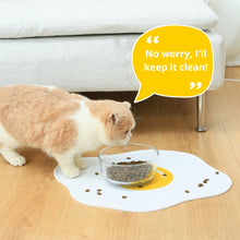 Load image into Gallery viewer, home decoration kitchen decor dinner mat for cat dog pet sunny egg silicone food mat