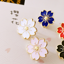 Load image into Gallery viewer, white sakura pin fashion accessory