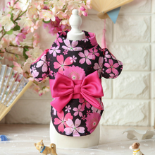 Load image into Gallery viewer, Japanese Sakura Kimono Black/White for Dog/Cat - MeowMeowRepublic