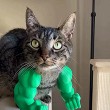 Load image into Gallery viewer, Hulk Arm Cat Cosplay Toy – 3D Printed Neck-Hanging Gag Costume
