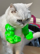 Load image into Gallery viewer, Hulk Arm Cat Cosplay Toy – 3D Printed Neck-Hanging Gag Costume
