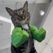 Load image into Gallery viewer, Hulk Arm Cat Cosplay Toy – 3D Printed Neck-Hanging Gag Costume
