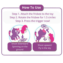Load image into Gallery viewer, pet fetch toy spinning frisbee indoor play cat lover gift
